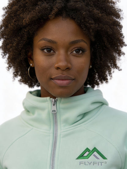 Green Print™ Hooded Yoga Jogging Suit
