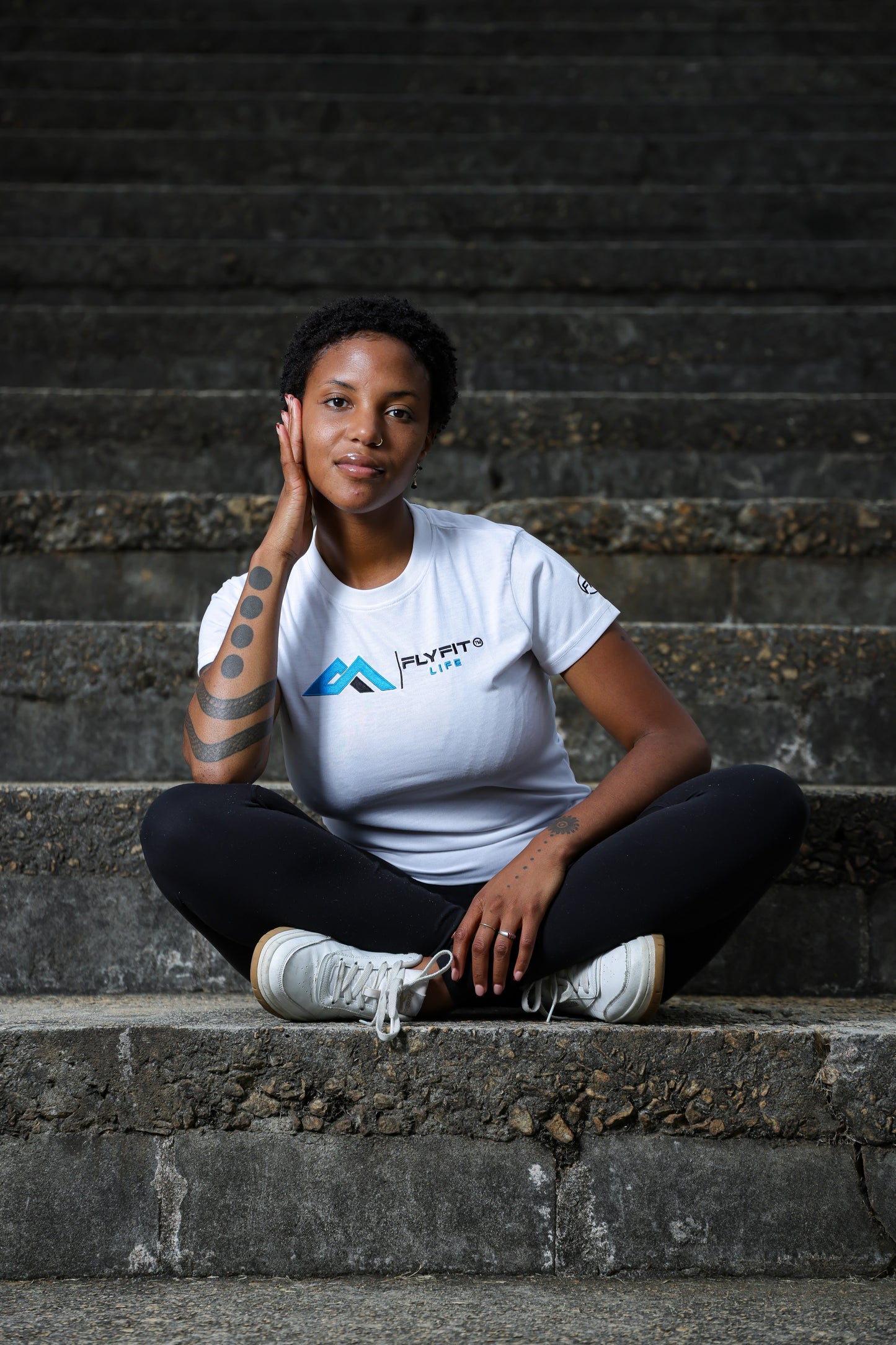 The Womens Blueprint' White Tee.
