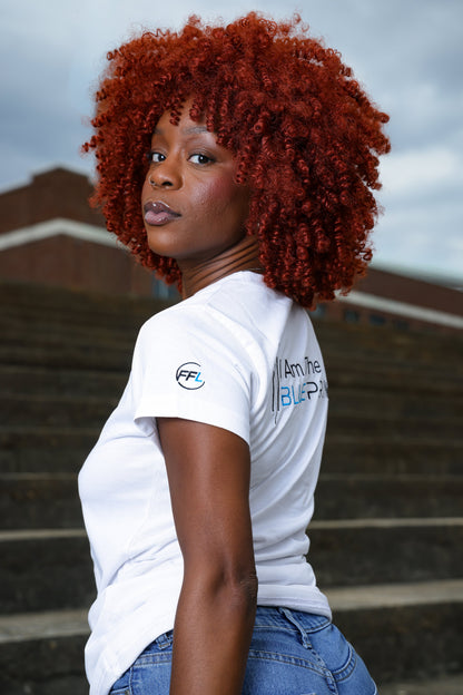 The Womens Blueprint' White Tee.