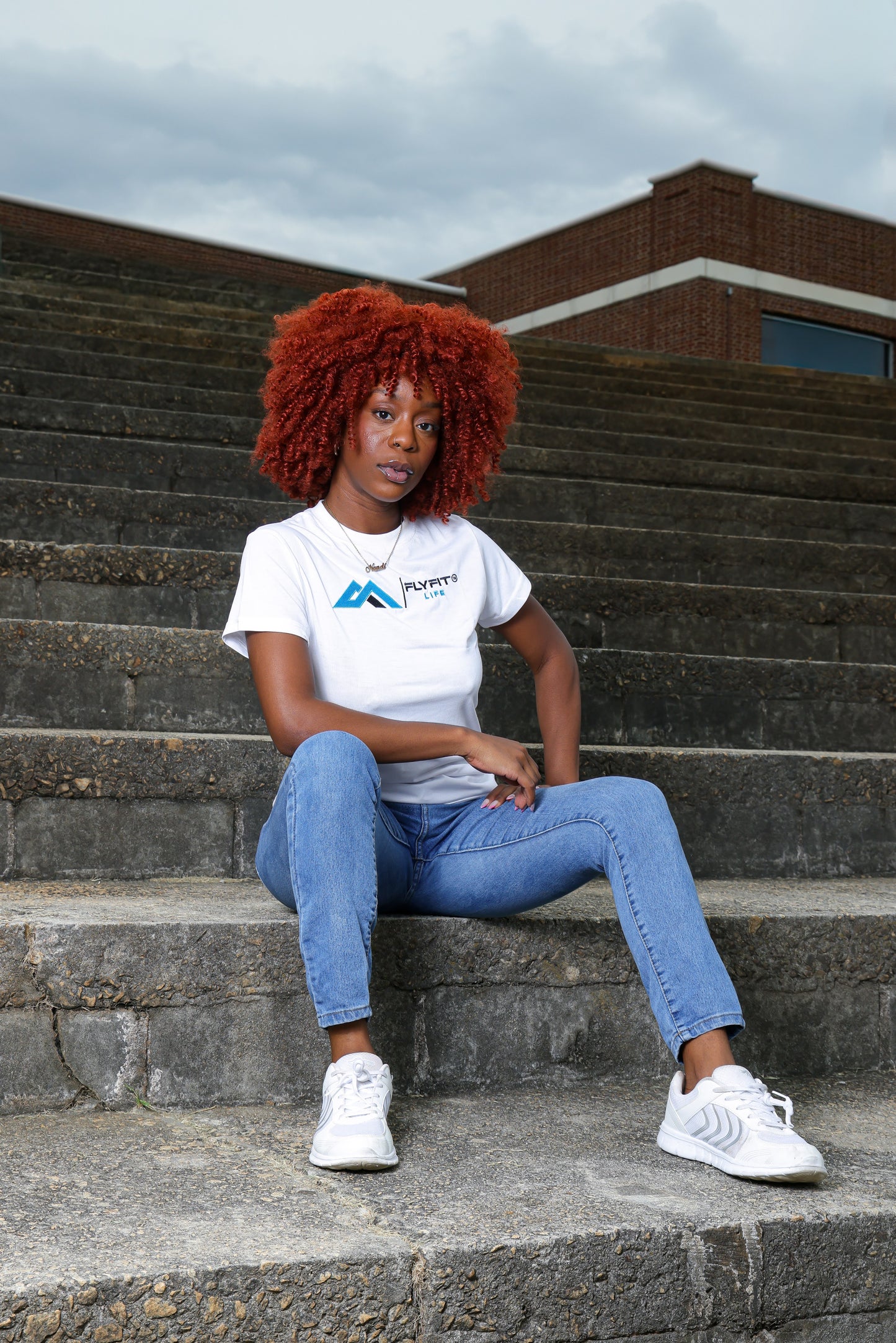 The Womens Blueprint' White Tee.
